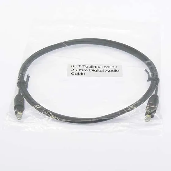 12Ft Toslink/Toslink 2.2mm Digital Audio Cable