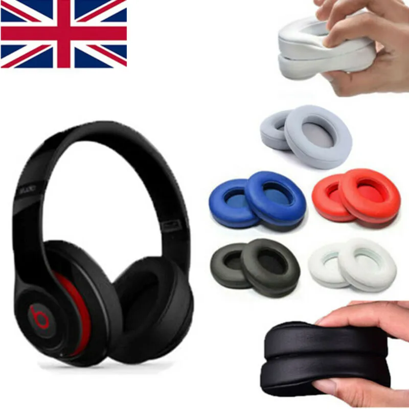 2Pc Soft Ear Pad Cup Cushion By Dr Dre Studio Replacement Fit 2.0 Wireless Beats