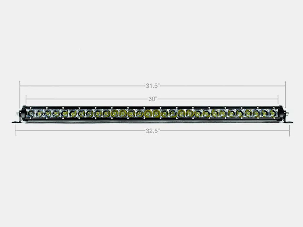 32" Slim Single Row LED Bar (Amber)