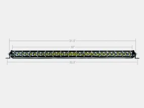 32" Slim Single Row LED Bar (Amber)