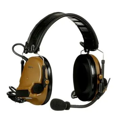 3M PELTOR ComTac V Headset MT20H682FB-19 CY, Foldable, Dual Lead, Standard Dynamic Mic, NATO Wiring, Coyote