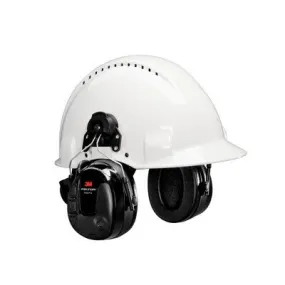 3M PELTOR ProTac III Headset, Black, Hard Hat Attached Case of 10 Units