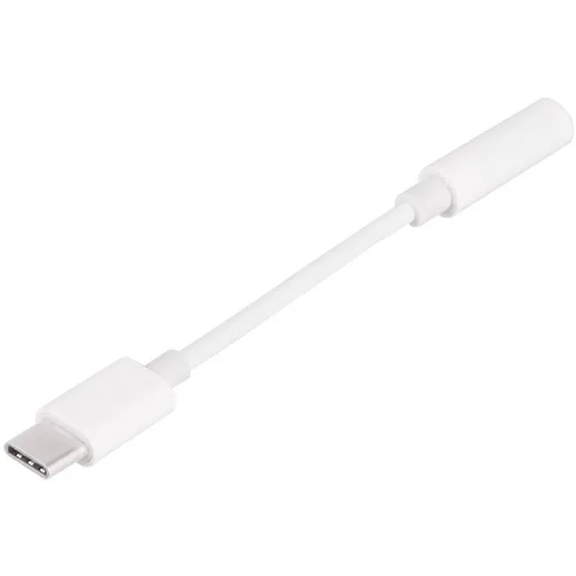 4XEM USB-C Male TO 3.5MM Female Adapter White 4XUSBC35MMW