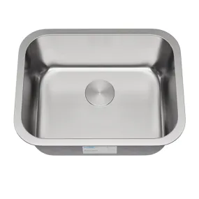 Allora USA - KSN-2318-7 - 23" x 18" x 7" Undermount Single Bowl Stainless Steel Kitchen Sink