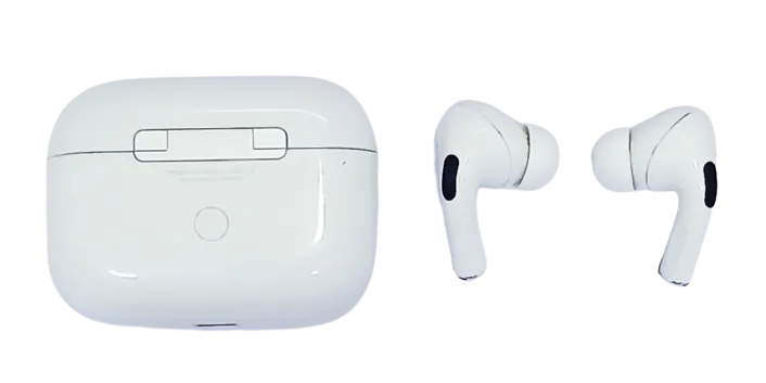 Apple Airpods Pro With Wireless Charging Case Active noise cancellation Bluetooth Headset White Good condition