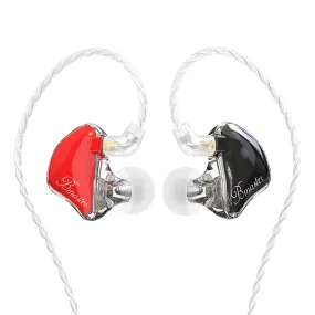 BASN Bmaster PRO Triple Drivers In Ear Monitor Headphones (Red-Black)