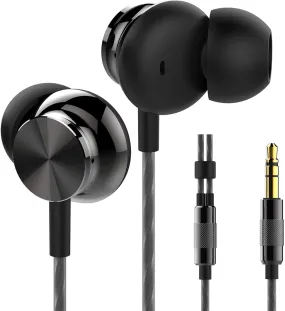 Betron BS10 In Ear Headphone Noise Isolating Earbuds Powerful Bass Sound 3.5mm Jack iPhone Samsung