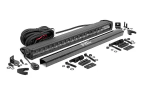 Black Series LED Light Bar | 20 Inch | Single Row