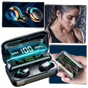 Bluetooth earphones with charging battery box