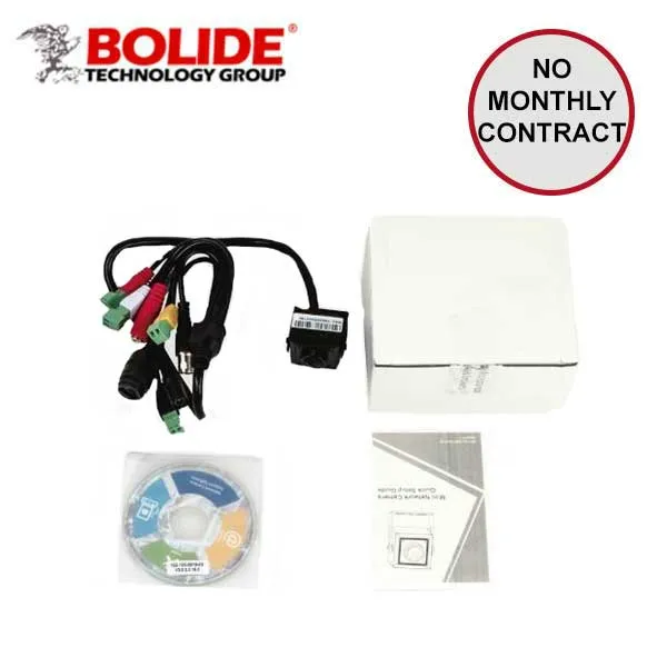 Bolide - IP / 2MP / Network Pinhole Camera / Fixed / 2.8mm Lens / Multiple Streams / Facial Recognition / 12VDC