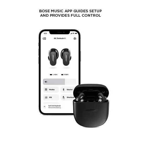 Bose QuietComfort Noise Cancelling Earbuds II (Black)