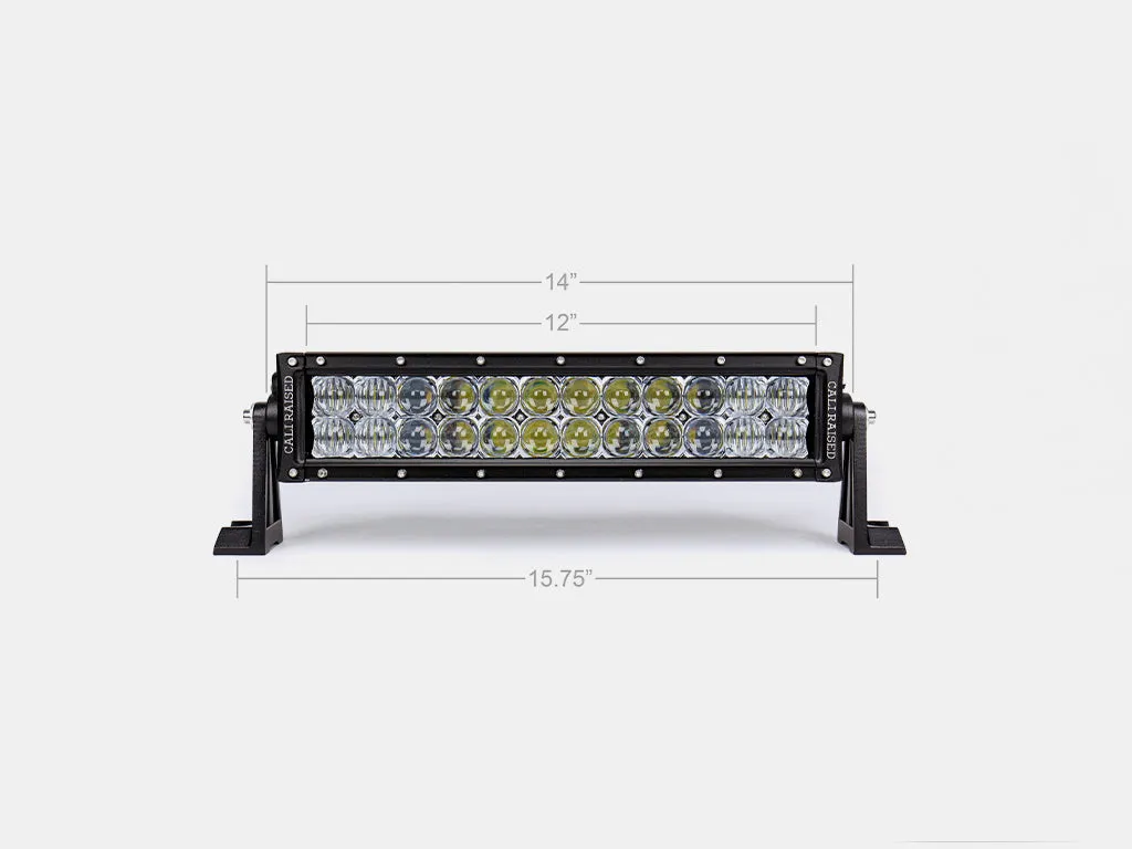 Cali Raised LED 14" Dual Row 5D Optic OSRAM LED Bar