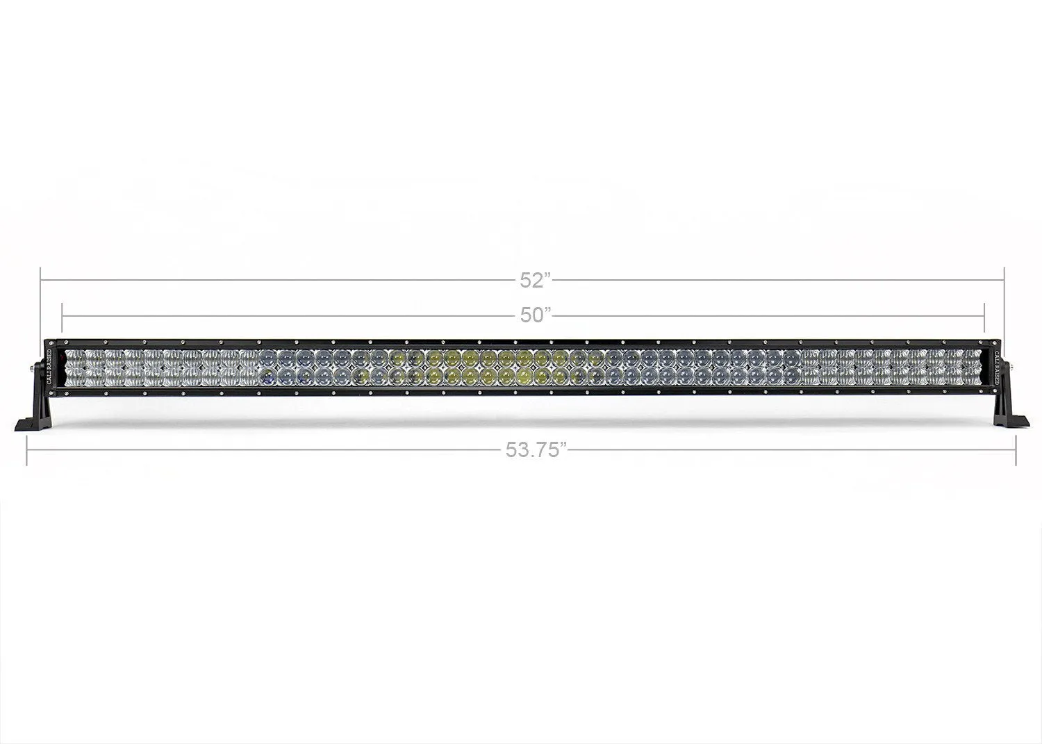 Cali Raised LED 52" Curved Dual Row 5D Optic OSRAM LED Light Bar