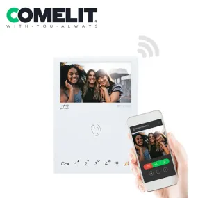 Comelit - 6742W - Mini Handsfree BM Monitor - VIP - Wi-Fi - PoE Support - White