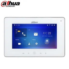 Dahua / Wi-Fi / Color Indoor Monitor / 7-inch Touchscreen / White / 5 Year Warranty / DH-VTH5221DW-S