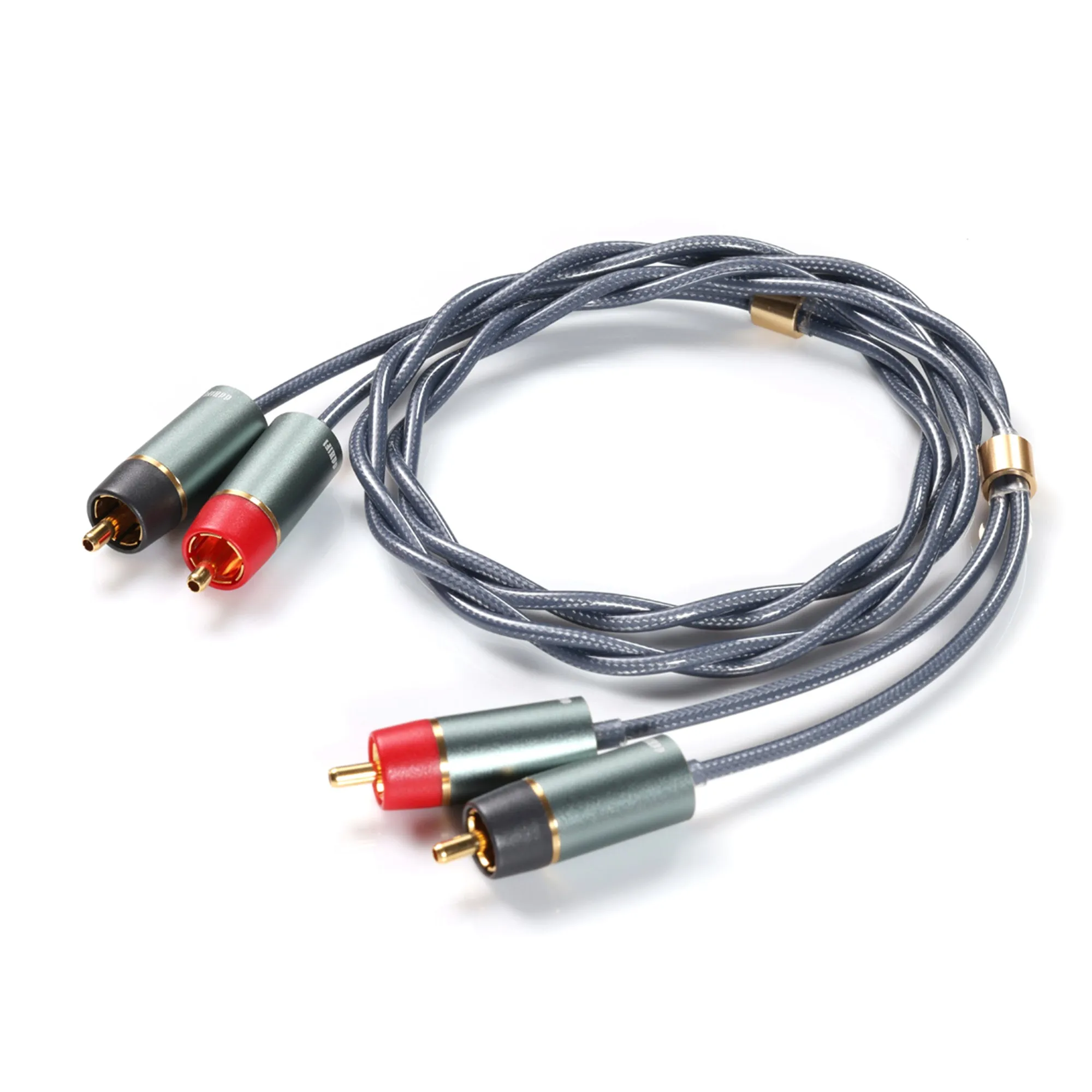 ddHiFi RC Series Shielded Silver RCA Interconnect Cable