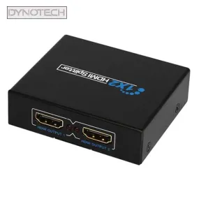 DynoTech - 400036 - 2K / 4K HDMI Splitter - 1 Female Input to 2 Female Output