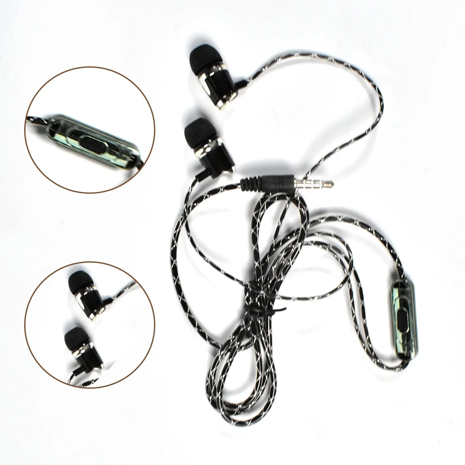 EARPHONE ISOLATING STEREO HEADPHONES WITH HANDS-FREE CONTROL EARPHONE ( 1PC )