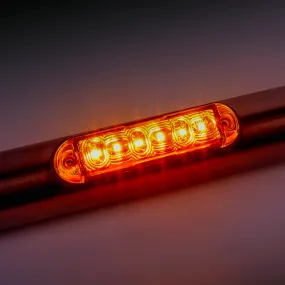 Fristom Amber LED Strobe Light for Mounting on Round Bars