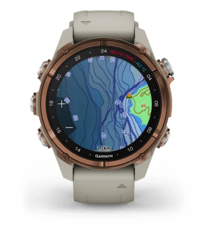 Garmin Descent™ Mk3i – 43mm Titanium Dive Computer with Silicone Band   Descent T2 Transceiver (Option)