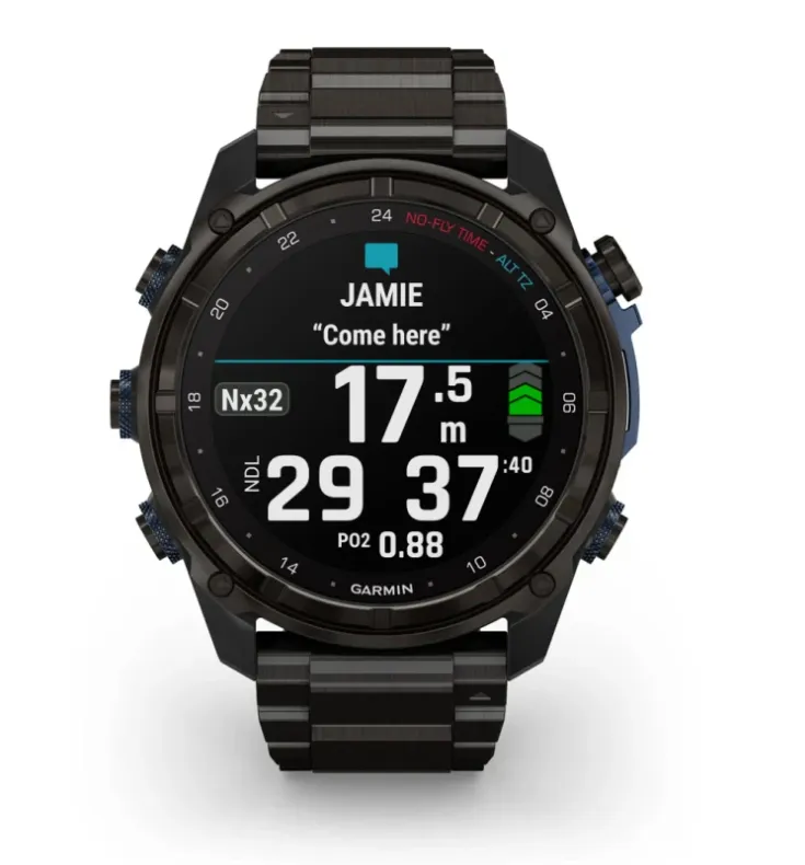 Garmin Descent™ Mk3i – 51mm Carbon Grey DLC Titanium   Descent T2 Transceiver (Option)