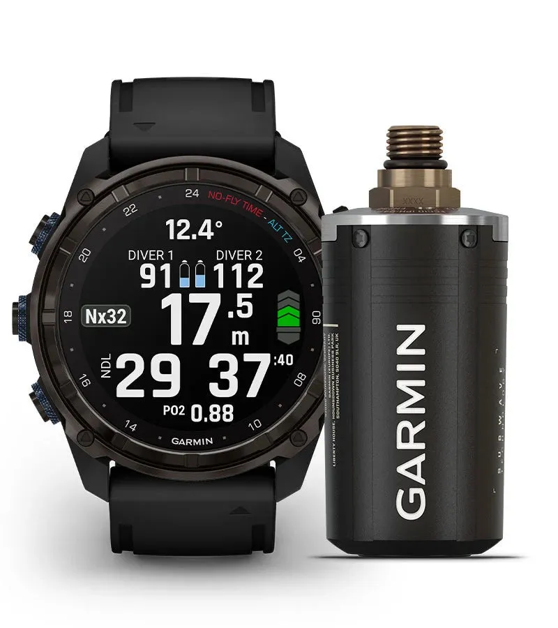 Garmin Descent™ Mk3i – 51mm Carbon Grey DLC Titanium   Descent T2 Transceiver (Option)