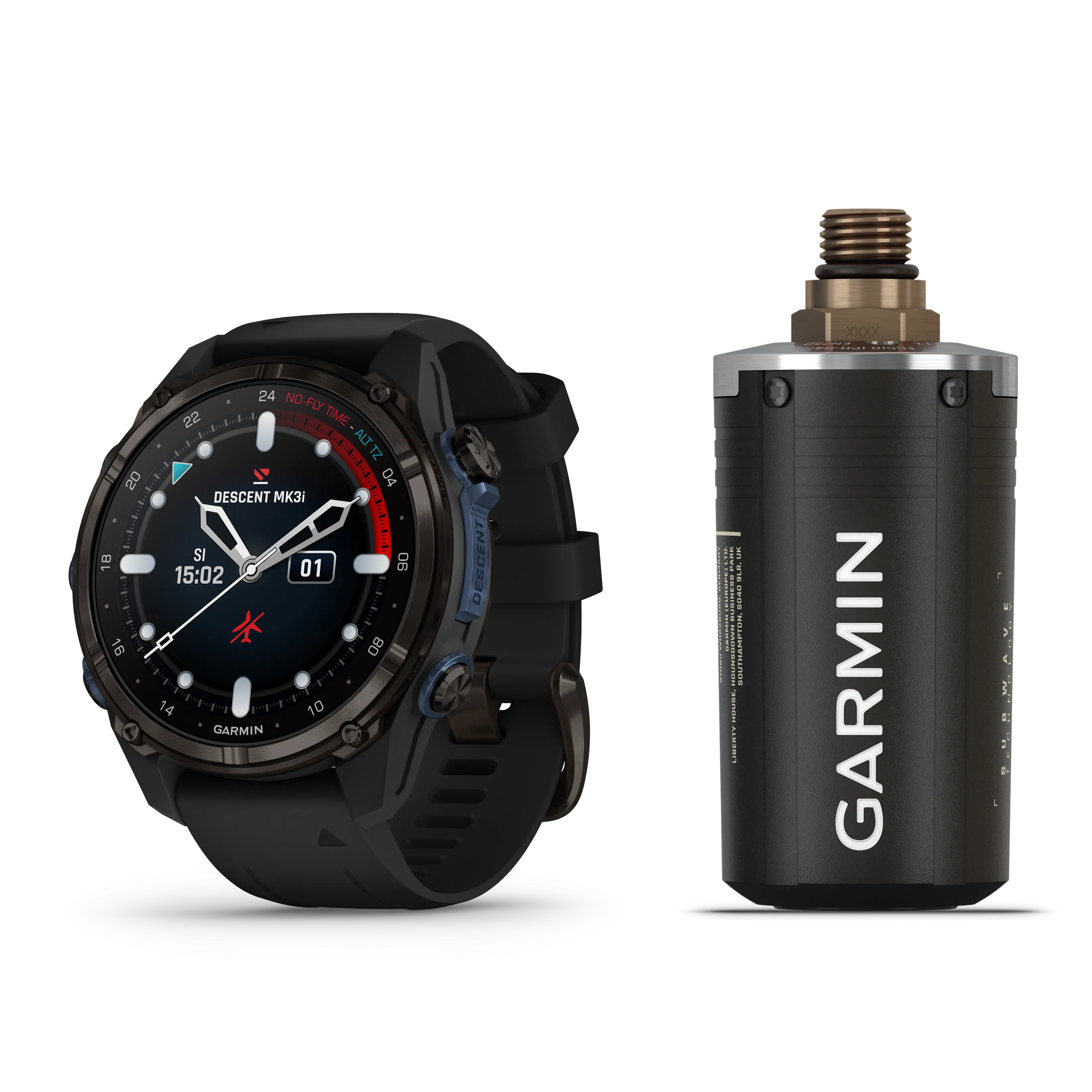 Garmin Descent™ Mk3i – 51mm Carbon Grey DLC Titanium   Descent T2 Transceiver (Option)