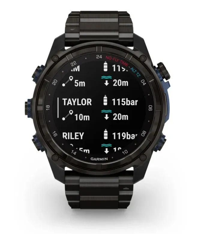 Garmin Descent™ Mk3i – 51mm Carbon Grey DLC Titanium   Descent T2 Transceiver (Option)