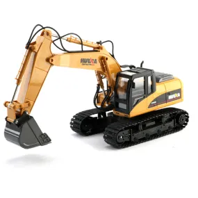 HUINA 1/14 15CH RC Alloy Excavator Construction Engineering Vehicle Digger Toy Gift