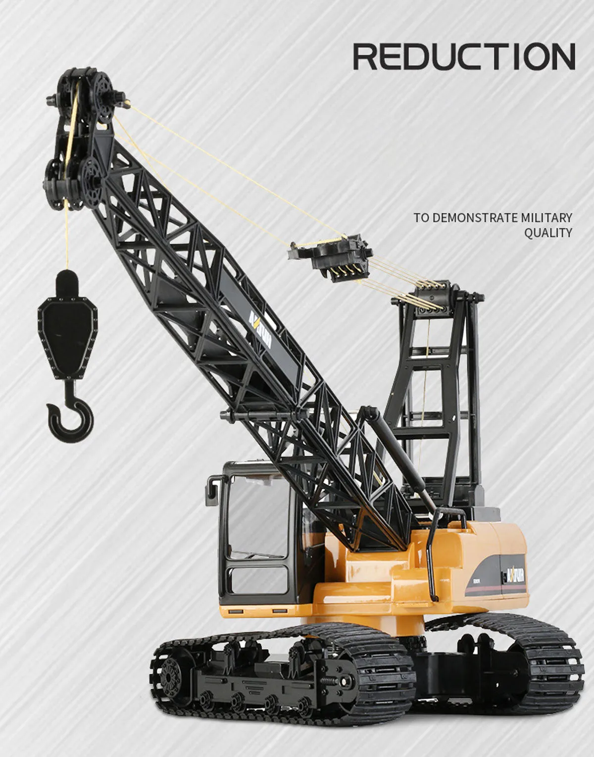 Huina RC CRANE 1:14 2.4Ghz Construction Tower Excavator Truck Toy Kids Boys Gift