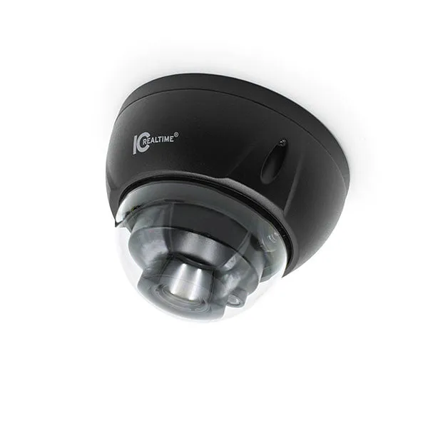 IC Realtime - IPFX-D40V-IRB2 / 4MP IP Indoor/Outdoor Mid Size Vandal Dome Camera / Varifocal 2.7-13.5mm Motorized Lens (104 - 28 AOV) / 131 Ft Smart IR