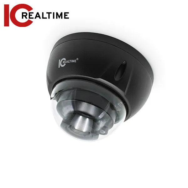 IC Realtime - IPFX-D40V-IRB2 / 4MP IP Indoor/Outdoor Mid Size Vandal Dome Camera / Varifocal 2.7-13.5mm Motorized Lens (104 - 28 AOV) / 131 Ft Smart IR