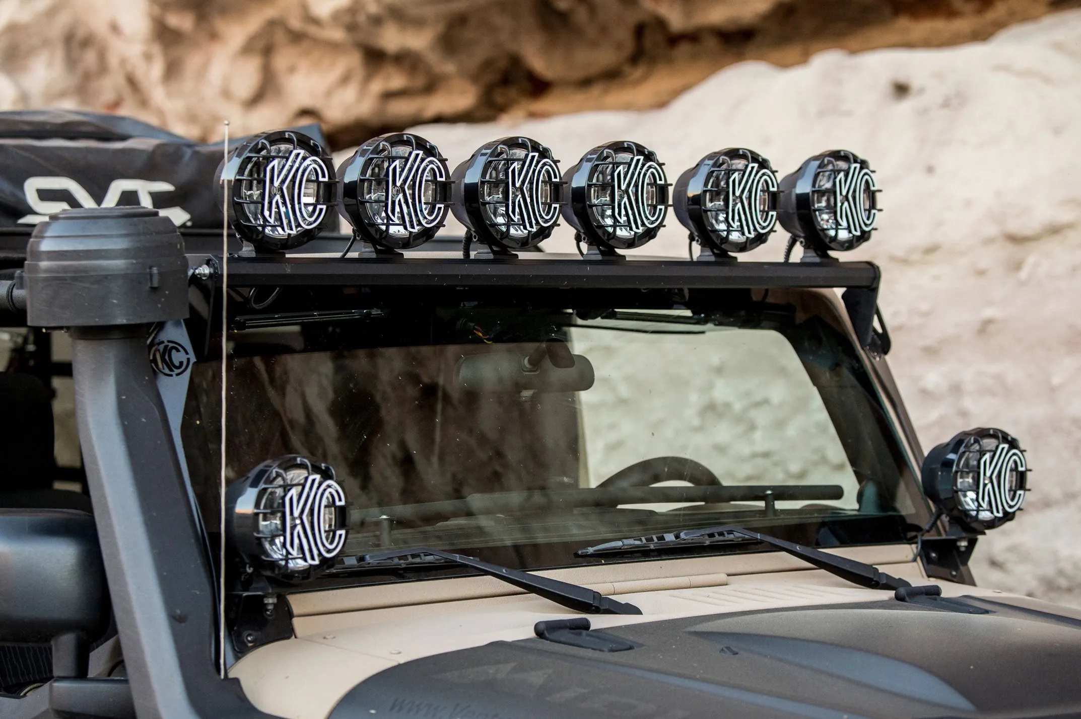 KC Hilites 50" Overhead Xross Bar Gravity® LED Light Kit -  2007-2018 Jeep JK