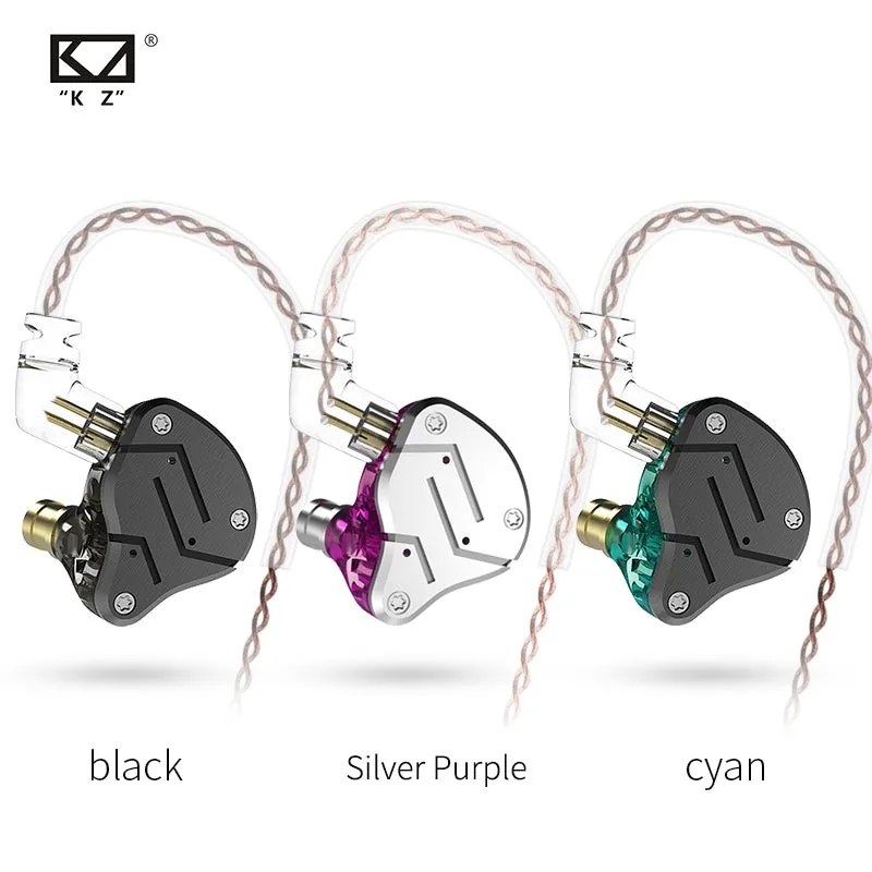 【KZ ZSN】 in Ear Earphone 1BA 1DD Stereo High Fidelity Earphone, KZ Earbuds High Resolution in Ear Monitor Headphone