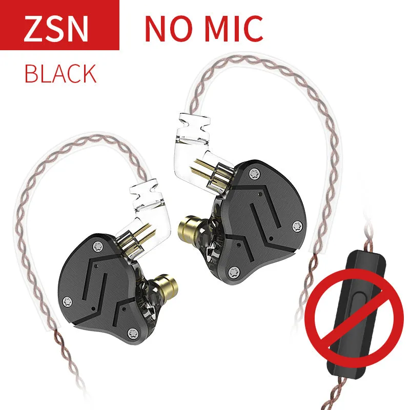 【KZ ZSN】 in Ear Earphone 1BA 1DD Stereo High Fidelity Earphone, KZ Earbuds High Resolution in Ear Monitor Headphone