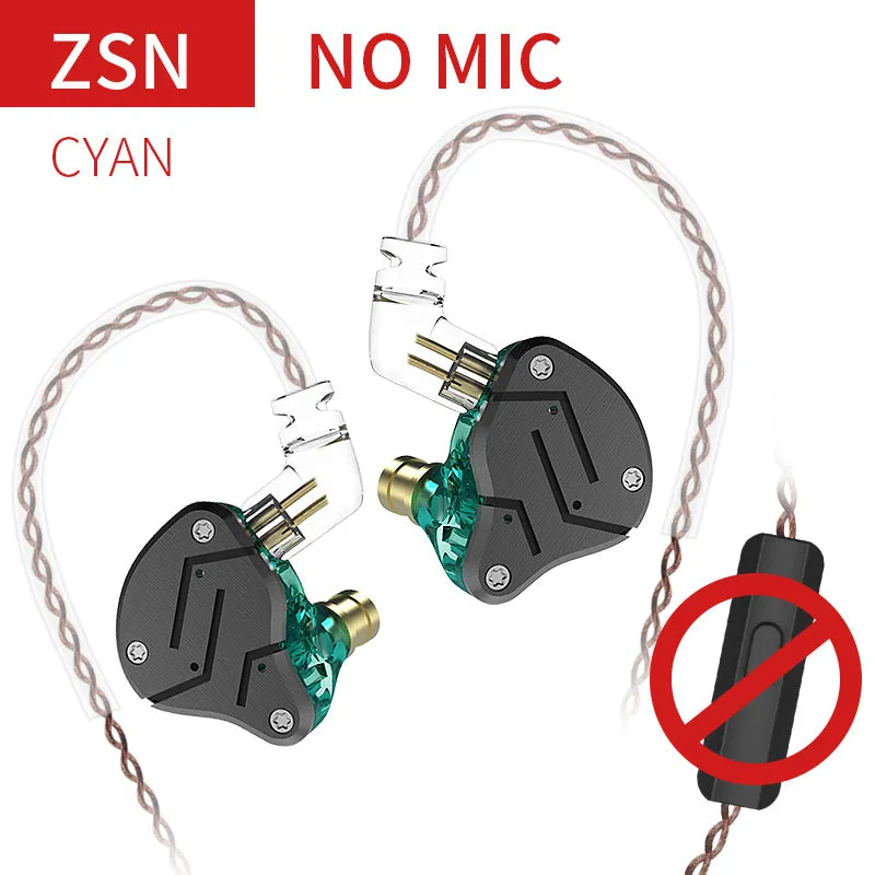 【KZ ZSN】 in Ear Earphone 1BA 1DD Stereo High Fidelity Earphone, KZ Earbuds High Resolution in Ear Monitor Headphone