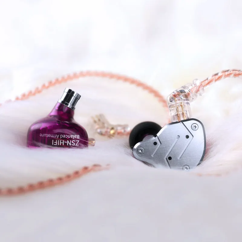 【KZ ZSN】 in Ear Earphone 1BA 1DD Stereo High Fidelity Earphone, KZ Earbuds High Resolution in Ear Monitor Headphone