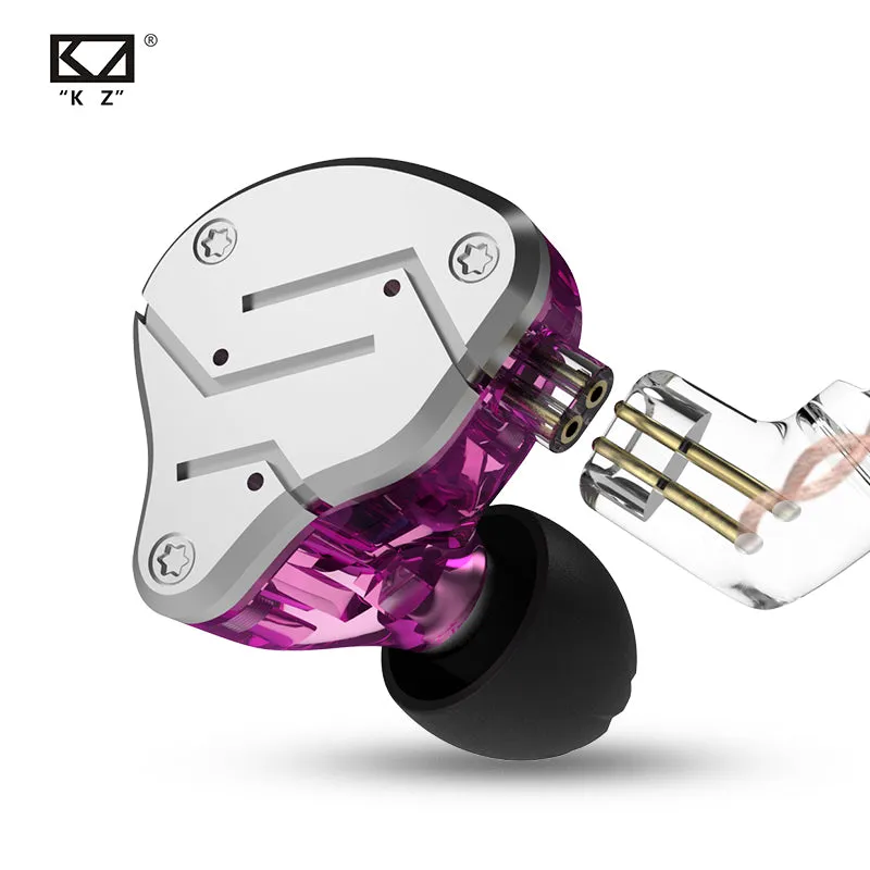 【KZ ZSN】 in Ear Earphone 1BA 1DD Stereo High Fidelity Earphone, KZ Earbuds High Resolution in Ear Monitor Headphone