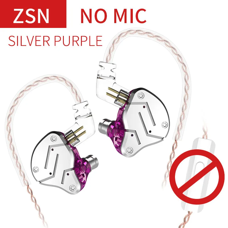 【KZ ZSN】 in Ear Earphone 1BA 1DD Stereo High Fidelity Earphone, KZ Earbuds High Resolution in Ear Monitor Headphone