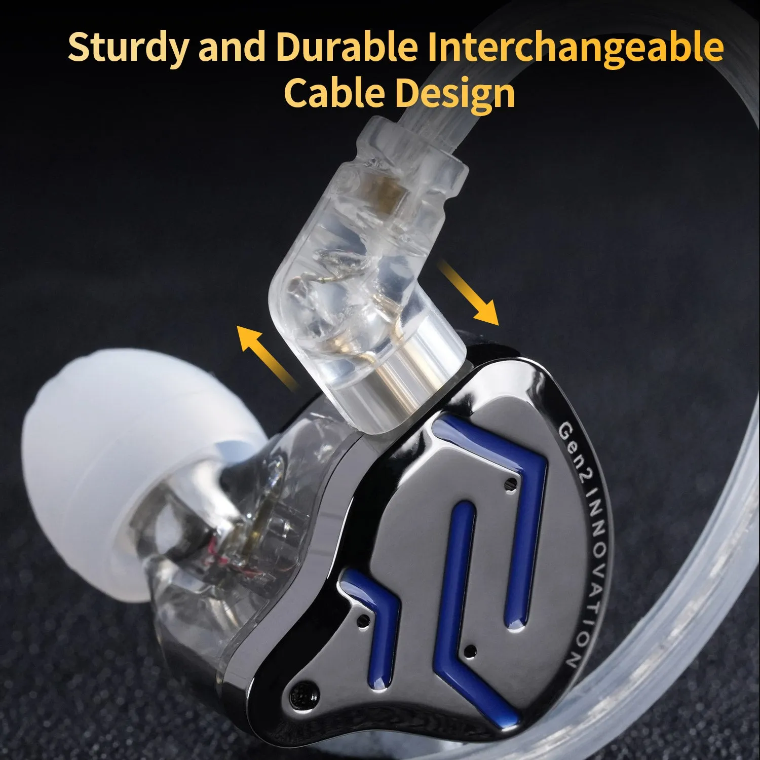 【KZ ZSN Pro 2】 Audiophiles in-Ear Monitors Headphones Metal Earphones 1BA 1DD Hybrid HiFi Bass Clear Sound IEMs Wired Earbuds for