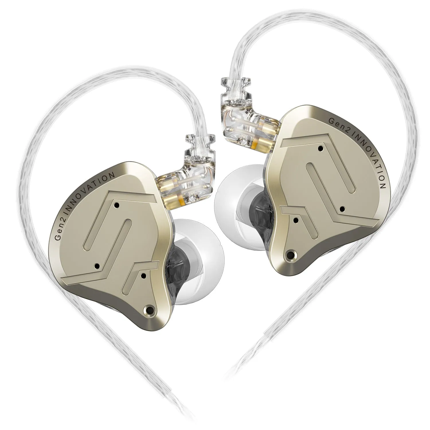 【KZ ZSN Pro 2】 Audiophiles in-Ear Monitors Headphones Metal Earphones 1BA 1DD Hybrid HiFi Bass Clear Sound IEMs Wired Earbuds for