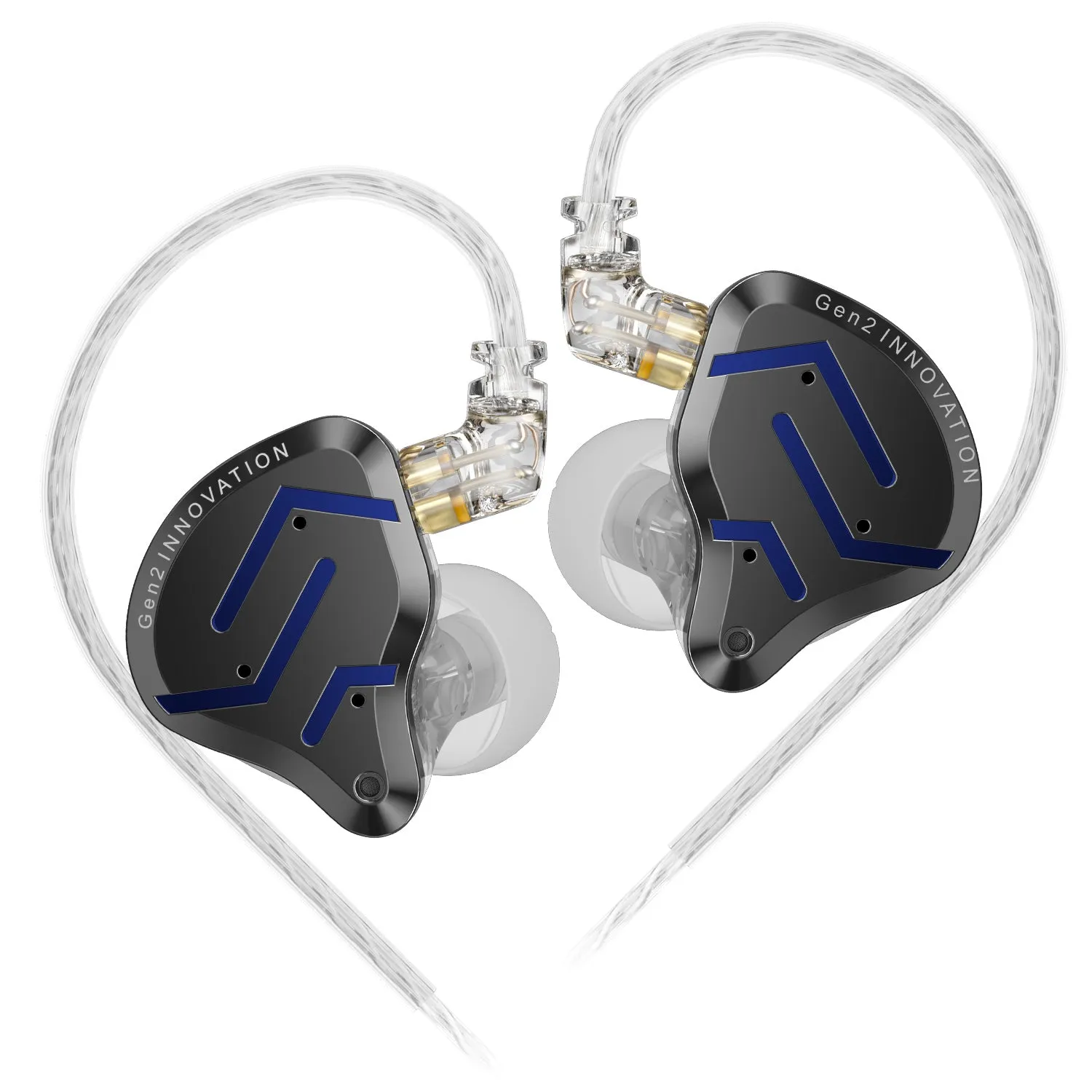 【KZ ZSN Pro 2】 Audiophiles in-Ear Monitors Headphones Metal Earphones 1BA 1DD Hybrid HiFi Bass Clear Sound IEMs Wired Earbuds for