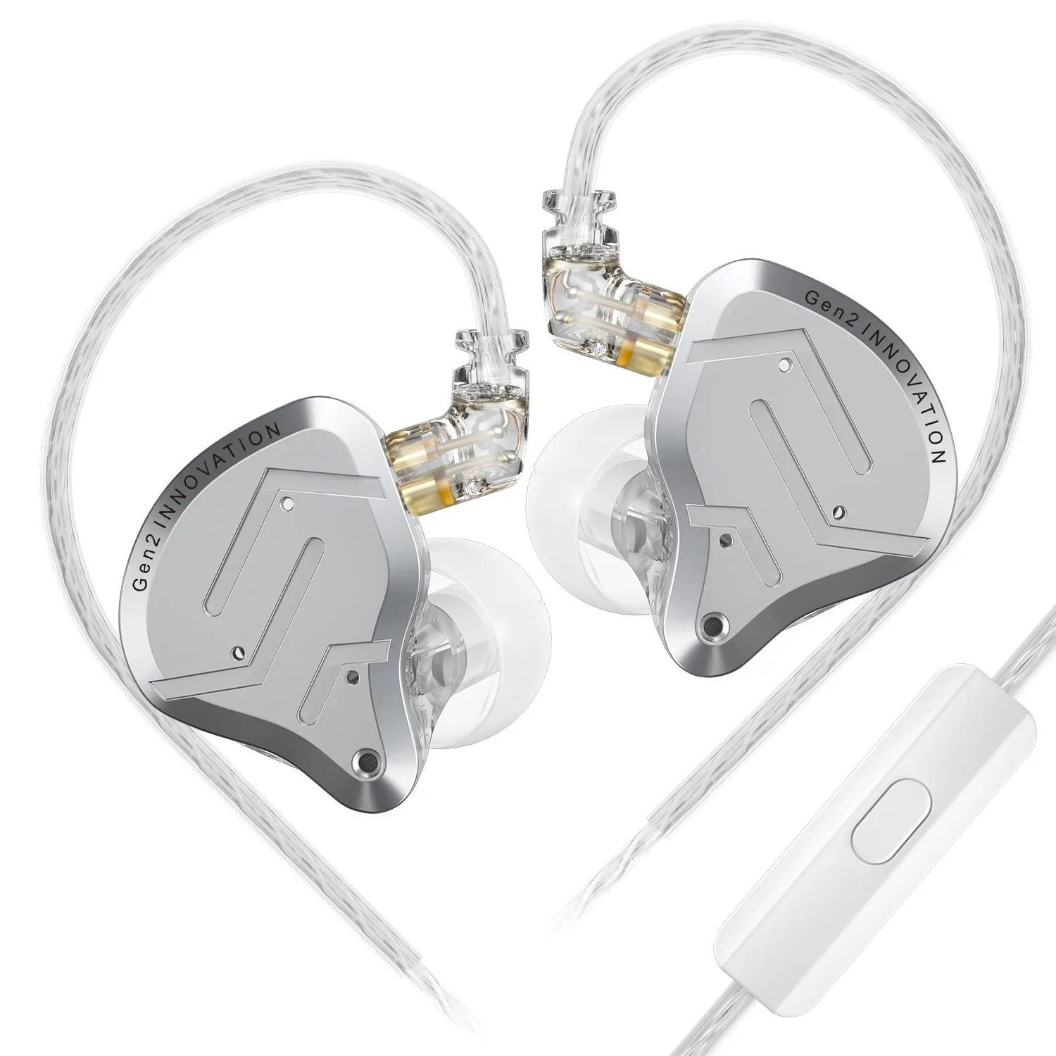 【KZ ZSN Pro 2】 Audiophiles in-Ear Monitors Headphones Metal Earphones 1BA 1DD Hybrid HiFi Bass Clear Sound IEMs Wired Earbuds for