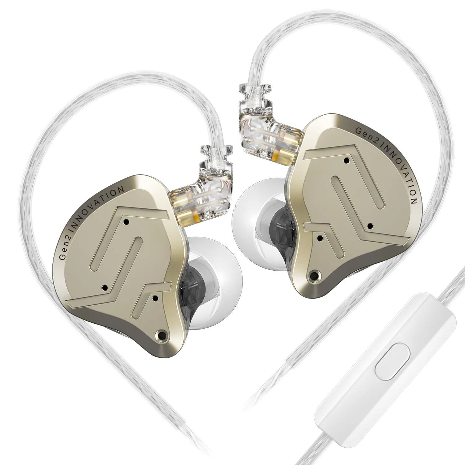 【KZ ZSN Pro 2】 Audiophiles in-Ear Monitors Headphones Metal Earphones 1BA 1DD Hybrid HiFi Bass Clear Sound IEMs Wired Earbuds for