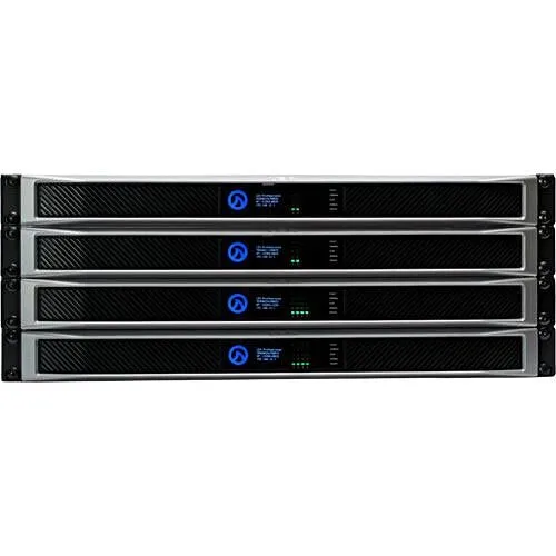 LEA Professional CONNECT 704D 19" 4-Channel Amplifier with Dante Inputs, 700W per Channel