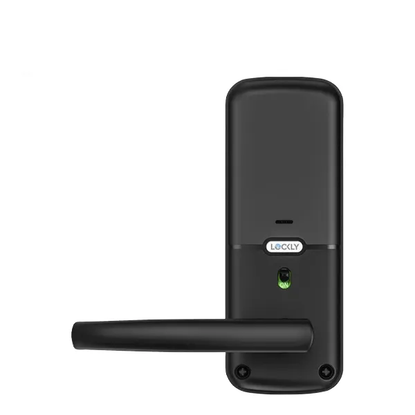 Lockly - PGD678WSN - Duo Compact - Dual Locking Interconnected Smart Lock - Fingerprint Reader - Wi-Fi - Bluetooth App Controlled - Keypad - Key Override - Optional Finish