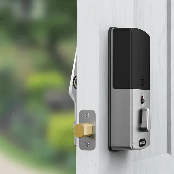 Lockly - PGD728WSN - Secure PRO Wi-Fi - Bluetooth App Controlled - Fingerprint Biometric Electronic Deadbolt - Includes Wi-Fi Hub -  Satin Nickel