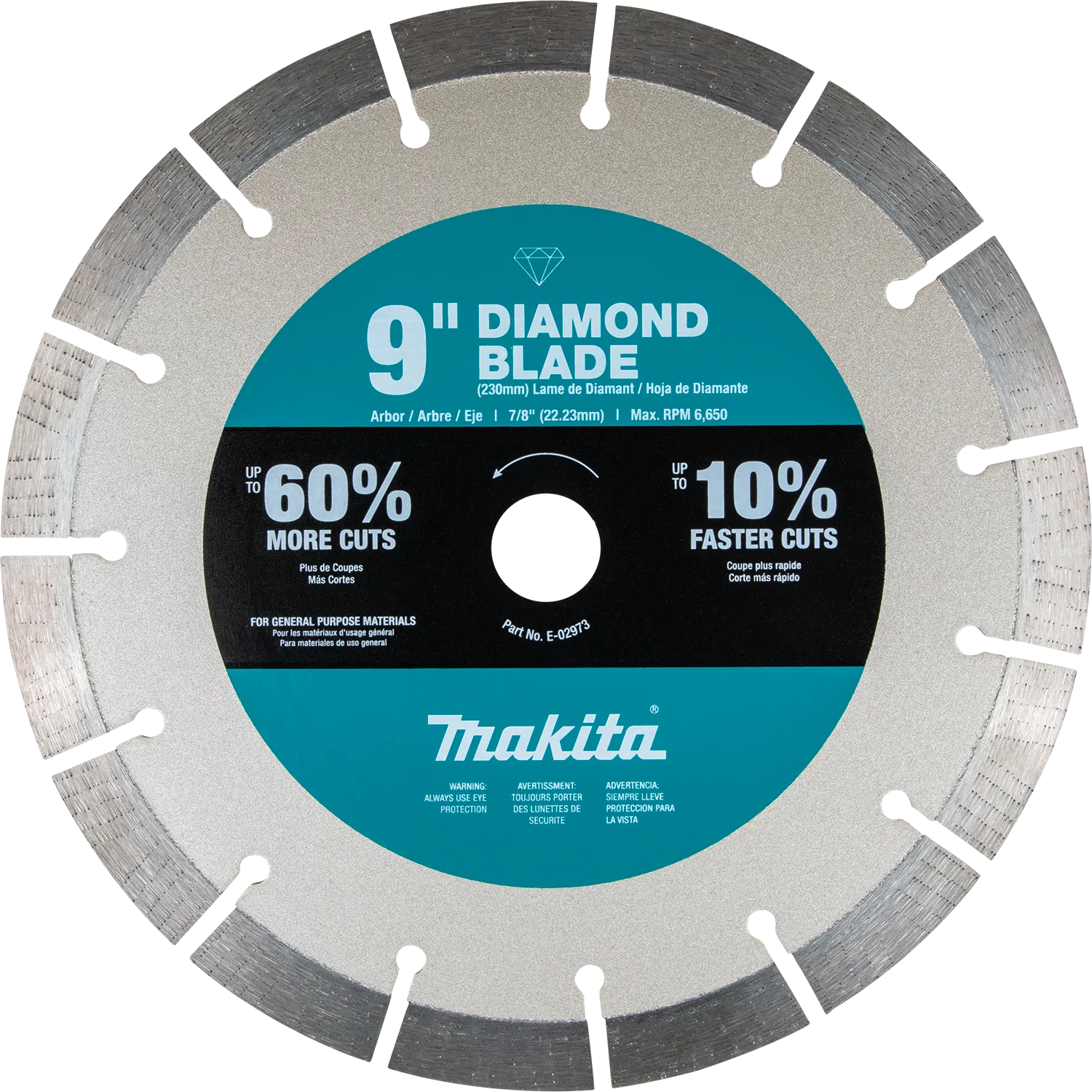 Makita E-02973 9" Ultra-Premium Plus Diamond Blade, Segmented, General Purpose