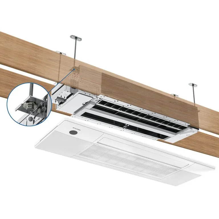 MRCOOL DIY 4th Gen 2-Zone 27,000 BTU 22 SEER (9K   12K) Ductless Mini Split AC and Heat Pump with Ceiling Cassettes