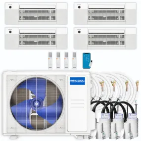 MRCOOL DIY 4th Gen 4-Zone 36,000 BTU 22 SEER (9K   9K   9K   9K) Ductless Mini Split AC and Heat Pump with Ceiling Cassettes